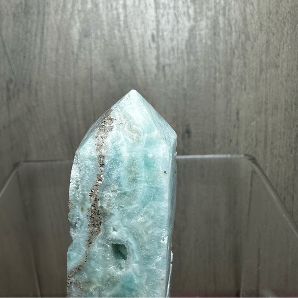 Blue Aragonite Crystal Stone Tower Point
Please see photos for measurements - Picture 4 of 10